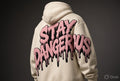 GetUp Heavyweight Hoodie - Cream (Stay Dangerous)